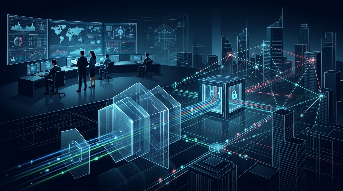 Operasi keamanan siber zero-trust yang melindungi infrastruktur digital